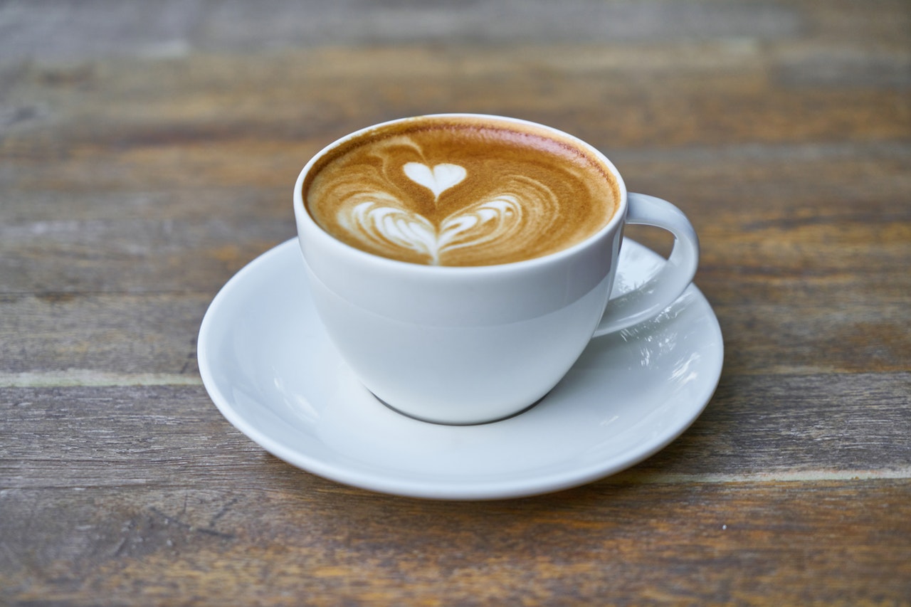 ハートマークのコーヒー